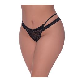 Ooh La Lace Cross Strap Split Crotch Tanga Panty QN